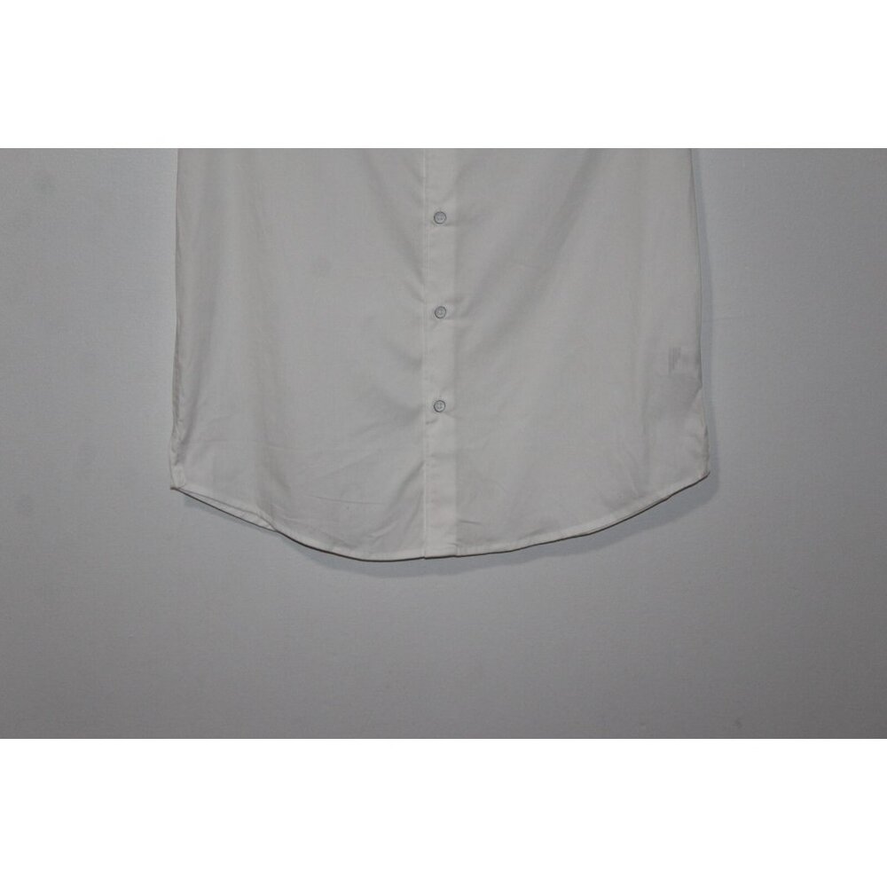 Free Planet Mens White Short Sleeve Button Up S NWT - Picture 3 of 5